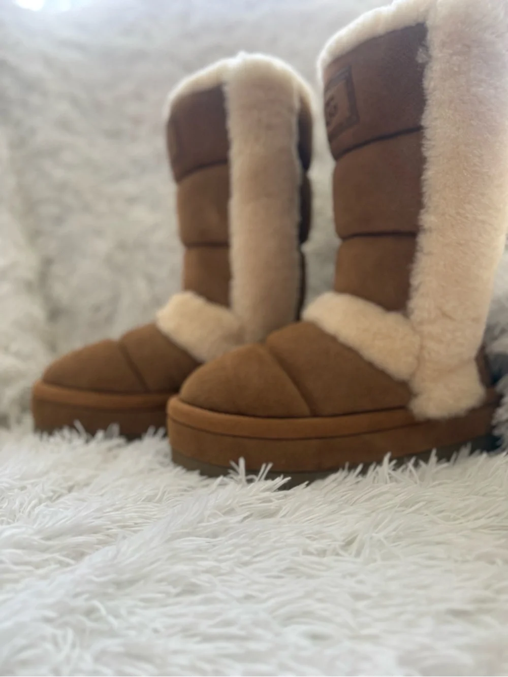UGG Shearling-Lined Chillapeak Winter Boots - Chestnut Brown